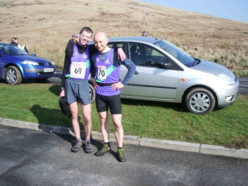 Philip and Charles without mud on their legs