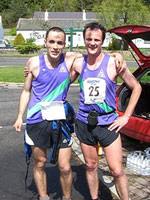 L-R Gary Jones (2nd) and Steve Birkinshaw (1st) at the Kielder Borderer 2007 (photo: Will Horsley)