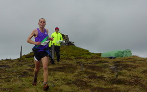 Gary on Peel Fell - photo: Pat