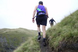 Dave again, on the exhilarating traverse - photo: Rob