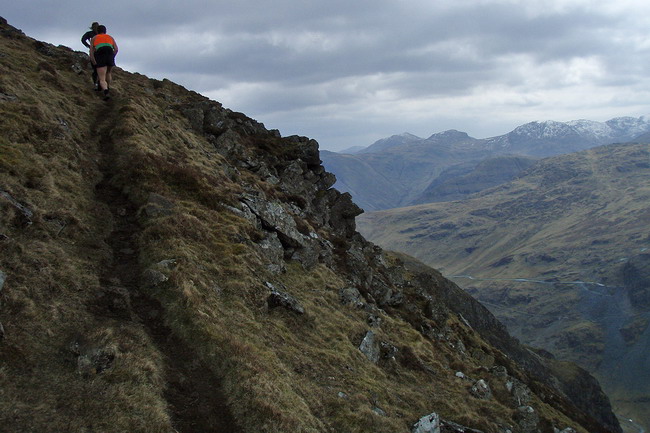 traverse on Dale Head ridge - photo: Rob