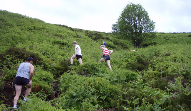 picking our way up on the second climb - photo: Rob