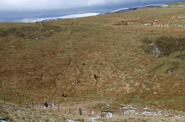 the order at Little Cleugh, Ken Maynard in front (photo: Rob)