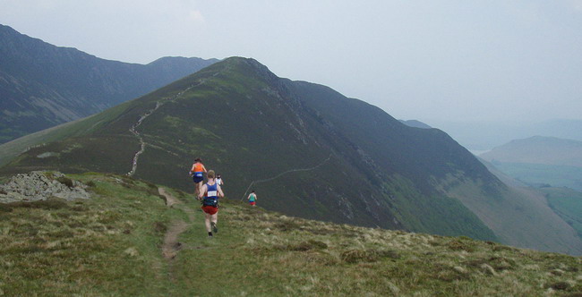 the run along Ard Crags - photo: Rob