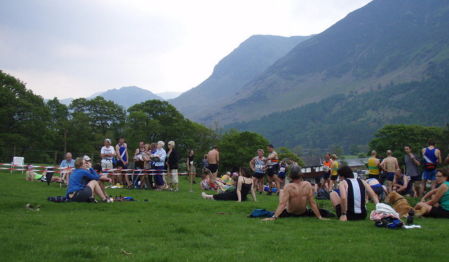 the finish before the rain came - photo: Rob