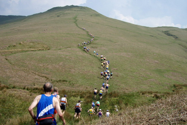 first climb up Knott Rigg - photo: Rob