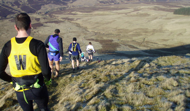 descent off West Kip - photo: Rob