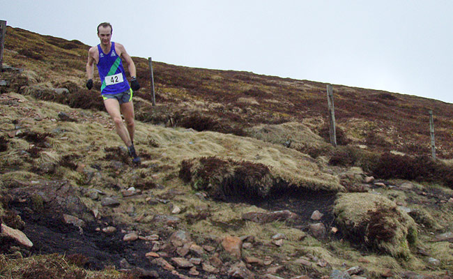 Will Horsley well in front on the descent - photo: Rob