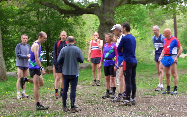 small but friendly gathering for the first in the series race  - photo: courtesy of Philip Sanderson