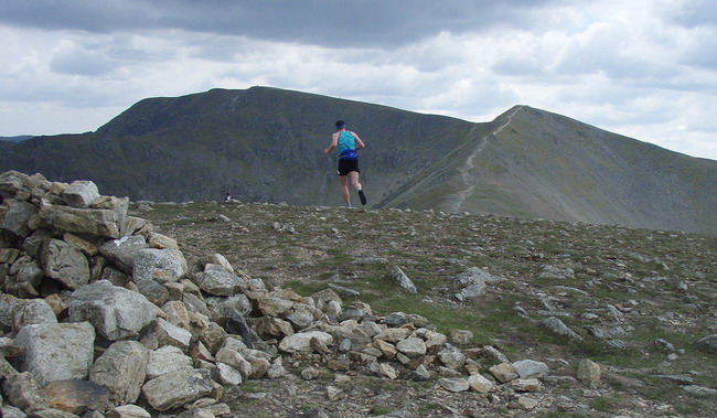 one last climb to Helvellyn  - photo: Rob