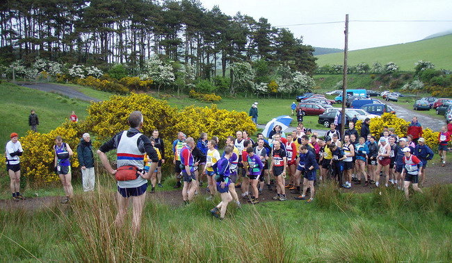 despite the weather, a good turnout at Halterburn - photo: Rob